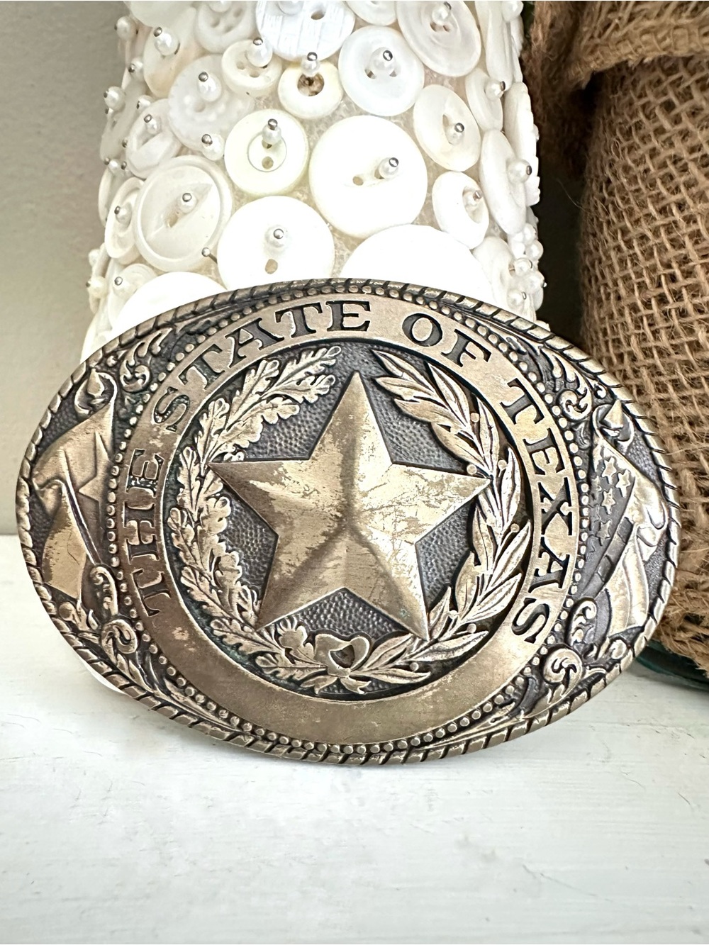 Tony Lama Texas Belt Buckle
